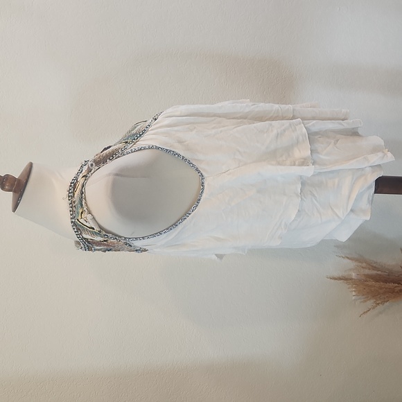 Free People Embroidered Flowy Tank Top - Picture 4 of 6